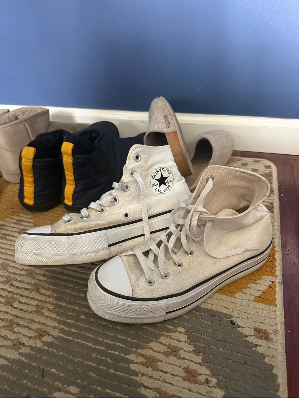 Converse High-Top Sneakers in White